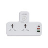 Сетевой фильтр LDNIO Universal SC2311 2 розетки 2USB быстрой зарядки PDQC 1 USB-CA
