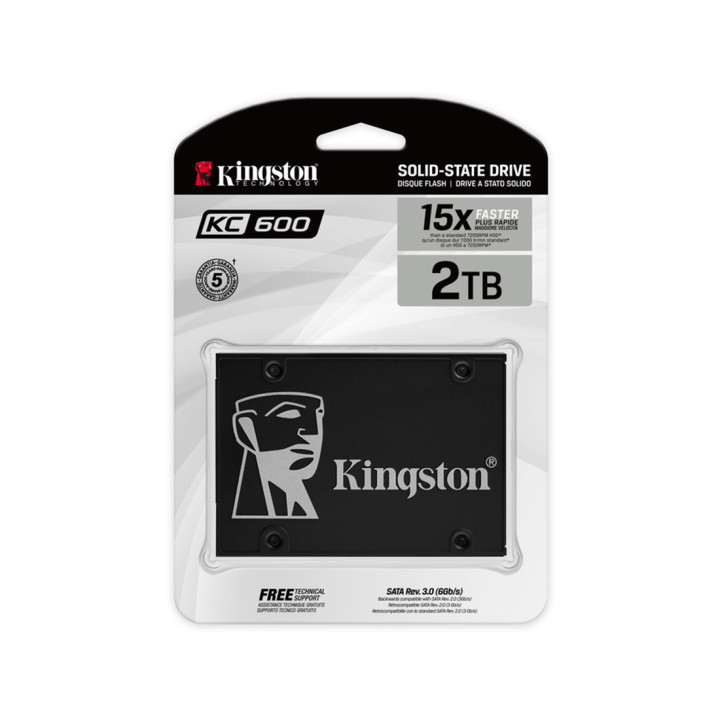 Твердотельный накопитель SSD Kingston SKC600/2048G SATA III 2.5"