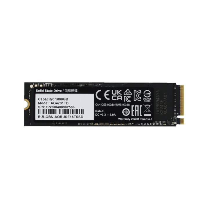 Твердотельный накопитель внутренний Gigabyte 7300 AORUS AG4731TB N 1TB M.2 2280 PCI-E 4.0x4 w/o heat