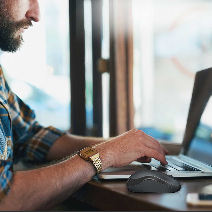 Мышь беспроводная Logitech M220 Silent Charcoal