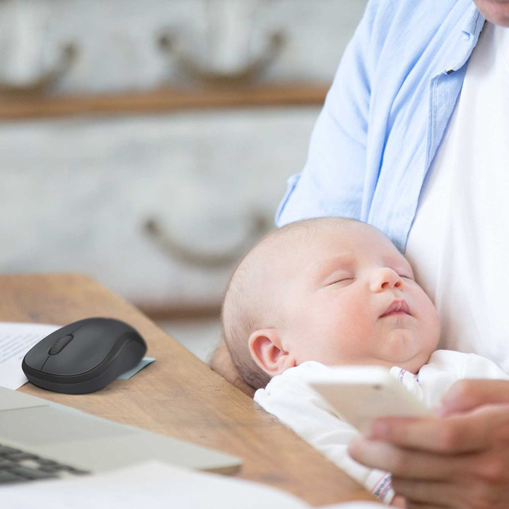 Мышь беспроводная Logitech M220 Silent Charcoal