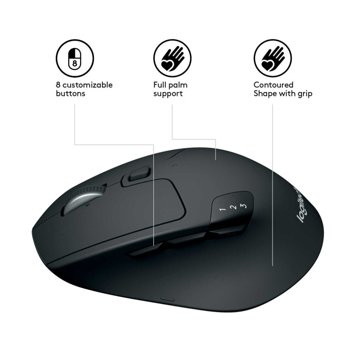 Мышь беспроводная Logitech M720 Triathlon (1000dpi,