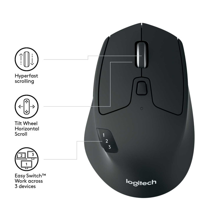 Мышь беспроводная Logitech M720 Triathlon (1000dpi,