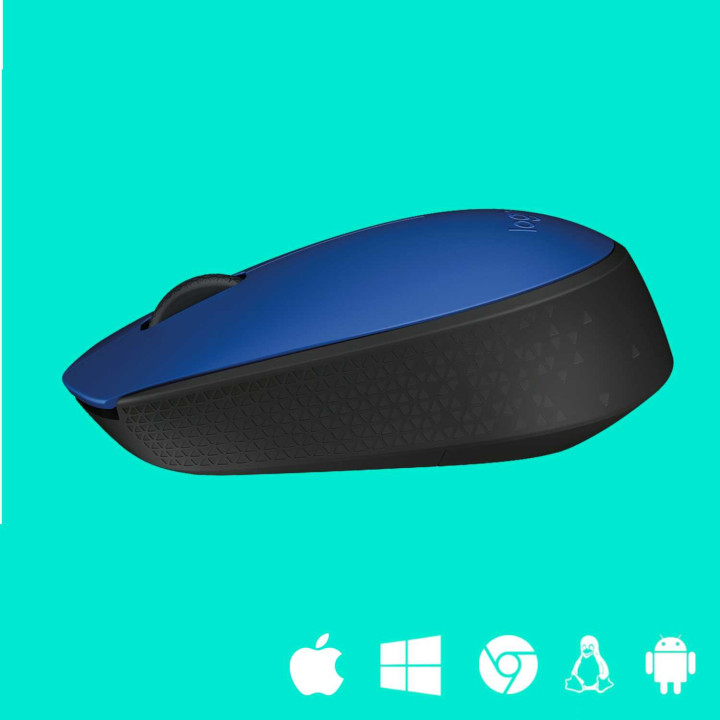 Мышь беспроводная Logitech M171 Blue (синяя,