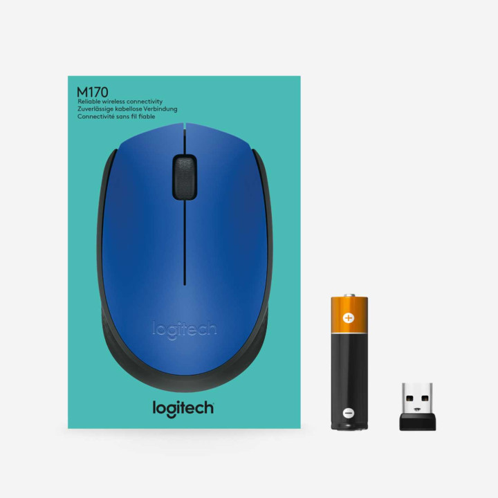 Мышь беспроводная Logitech M171 Blue (синяя,