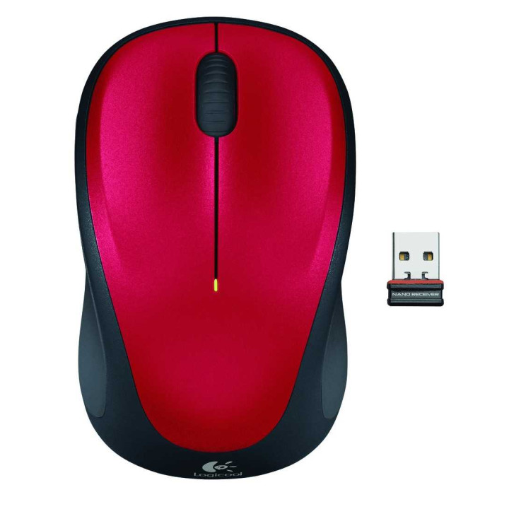 Мышь беспроводная Logitech M235 Red (красная,
