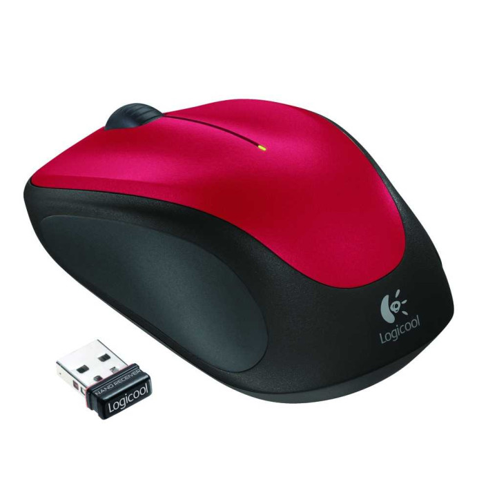 Мышь беспроводная Logitech M235 Red (красная,
