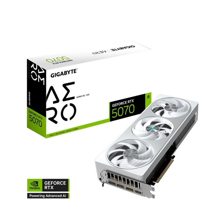 Видеокарта Gigabyte (GV-N5070AERO OC-12GD) RTX5070 AERO OC 12G