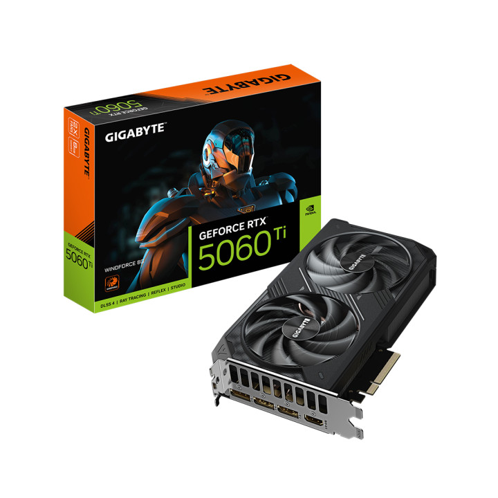 Видеокарта Gigabyte (GV-N506TWF2-8GD) RTX5060Ti WINDFORCE 8G