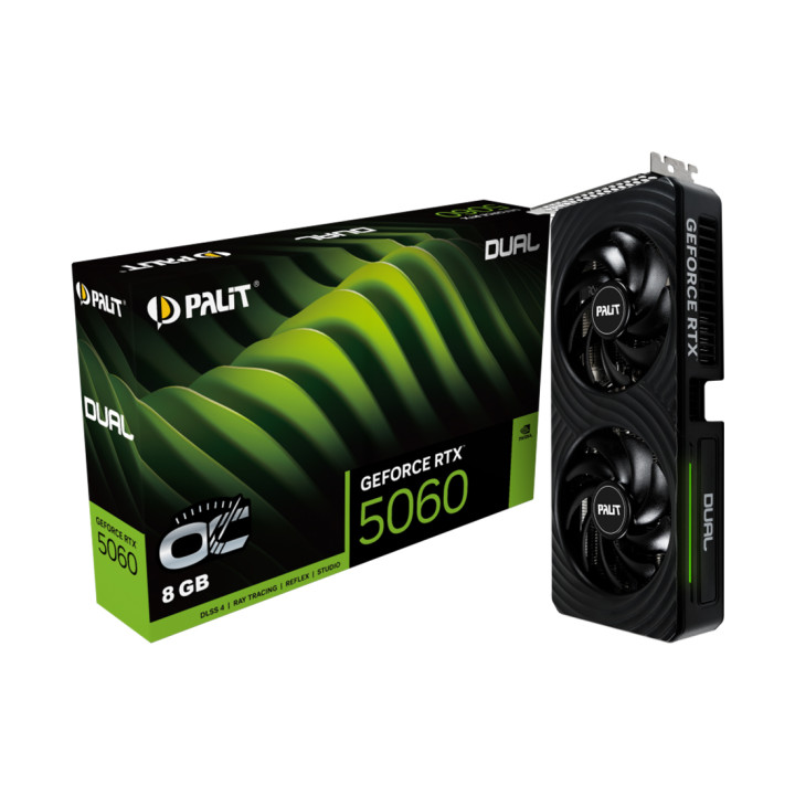 Видеокарта PALIT RTX5060 DUAL OC 8G (NE75060S19P1-GB2063D)