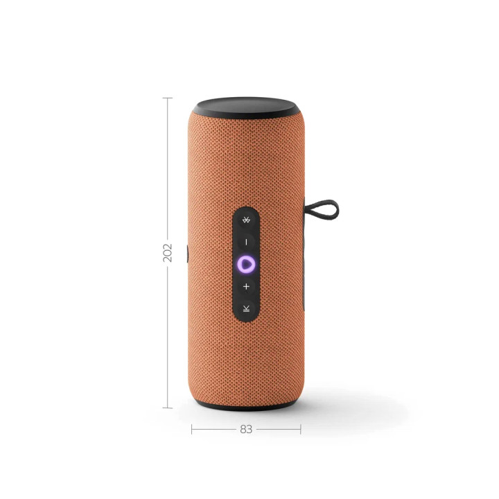 Портативная умная колонка Яндекс Станция Стрит с Алисой, 30 Вт, Оранжевый